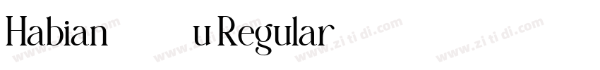 Habian2000u Regular字体转换